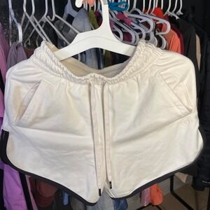 High‎ Waisted Stori White and Black Tori Shorts